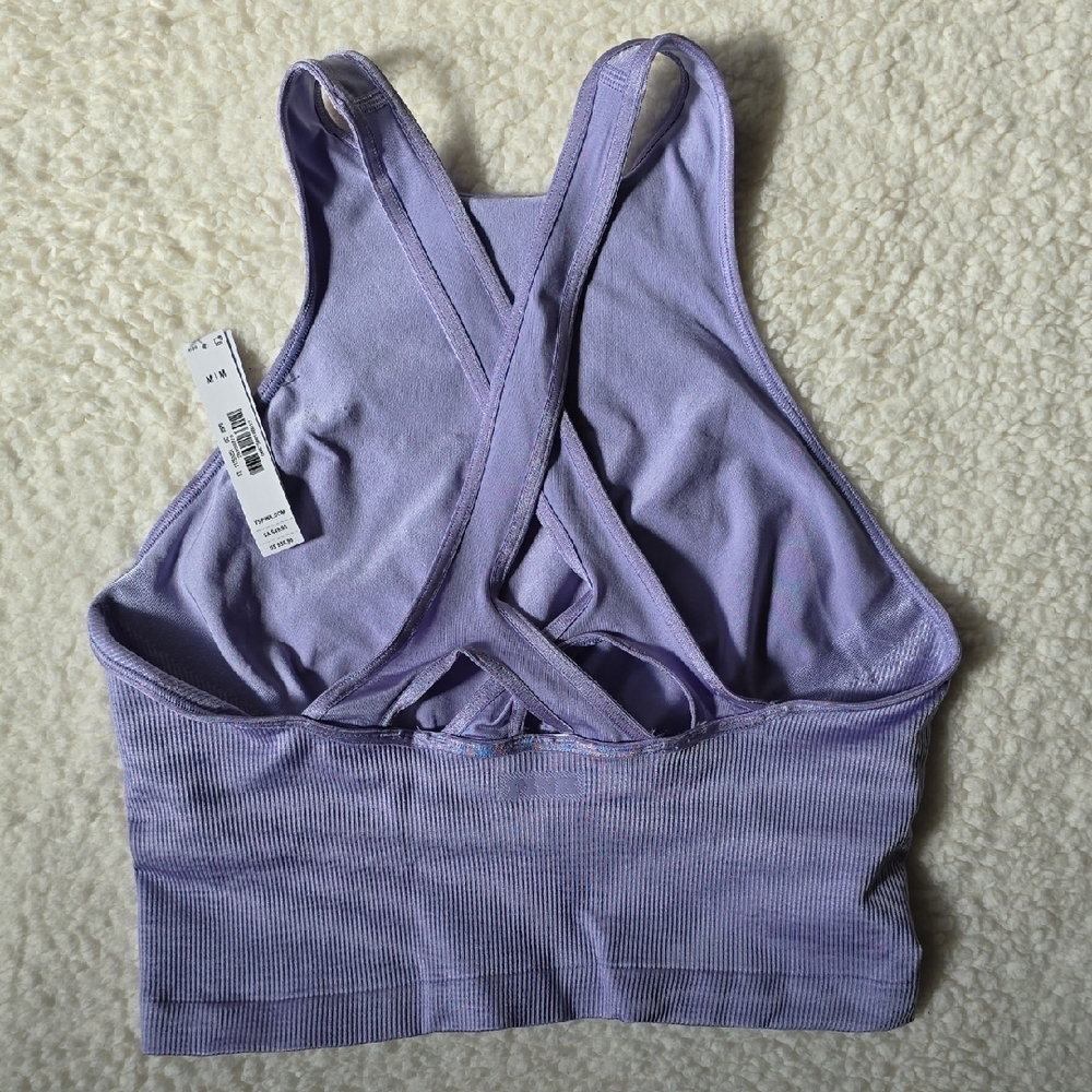 PINK Victoria's Secret Lavender Sports Bra NWT - Picture 3 of 8